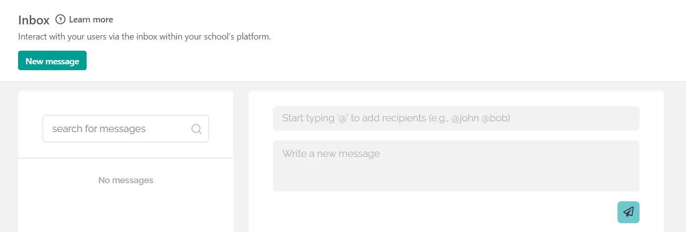 LearnWorlds Dashboard