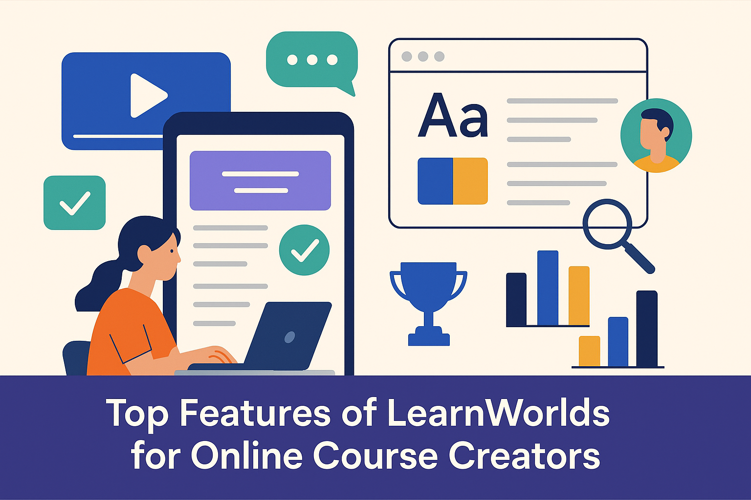 learnWorlds for online course creators