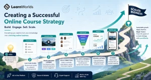 Creating a successful online course strategy using LearnWorlds platform