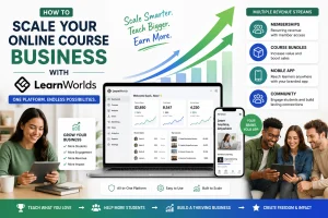 How to scale your online course business with LearnWorlds platform