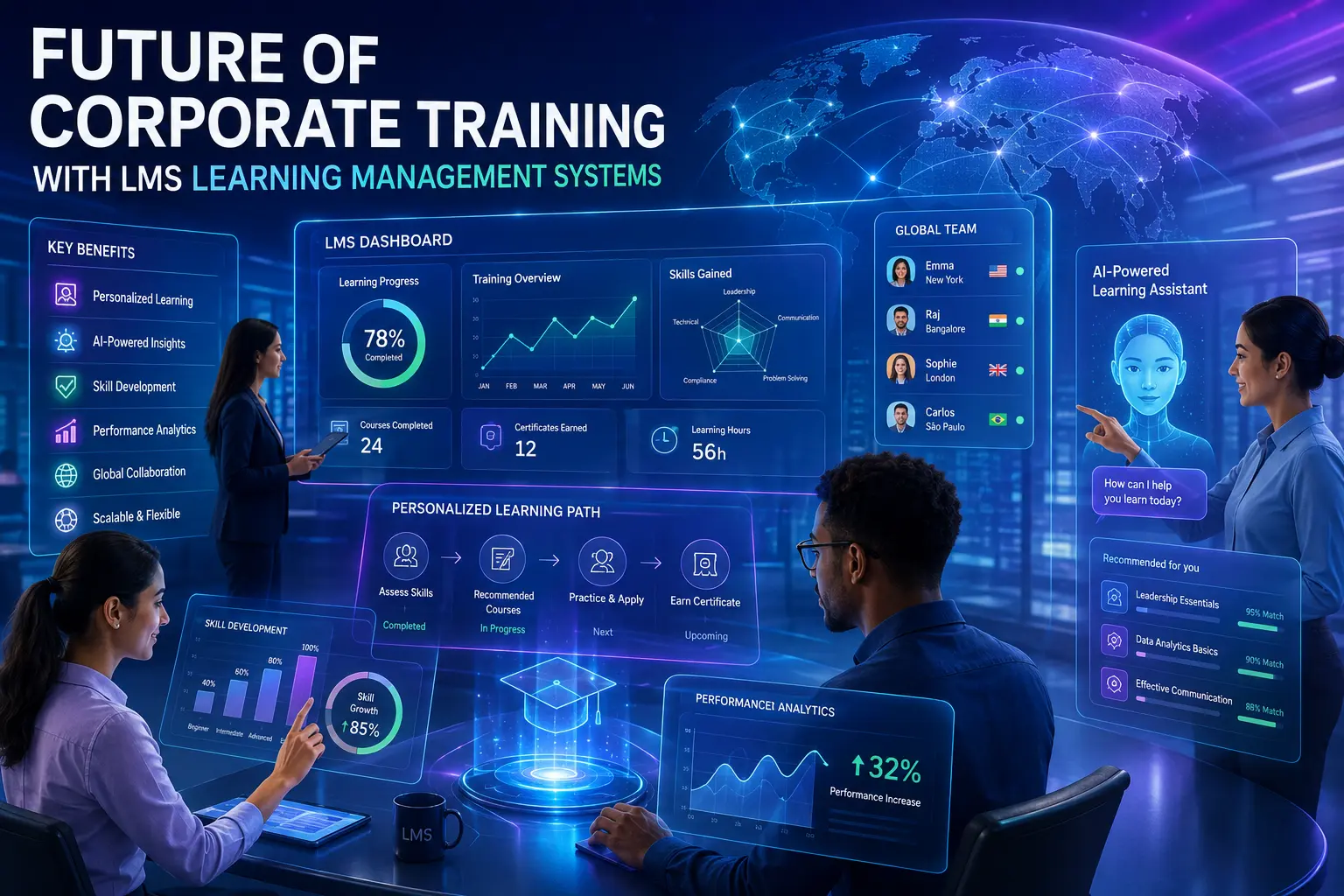 Future of corporate training with LMS learning management systems