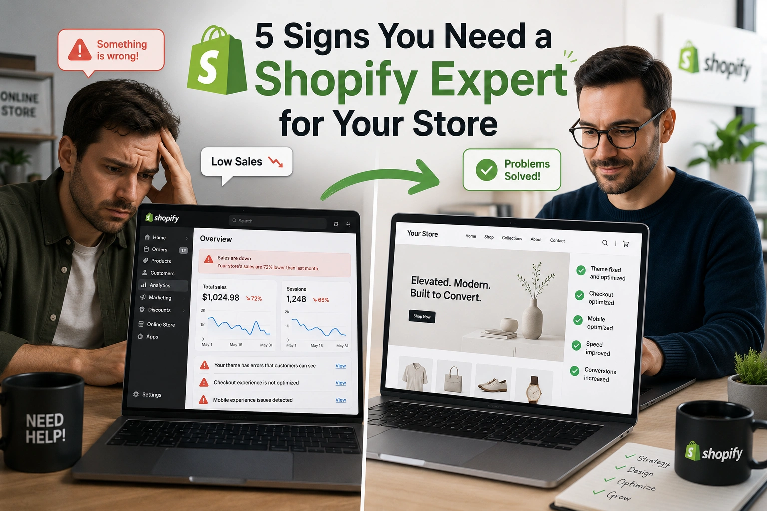 5 Signs You Need a Shopify Expert for Your Store