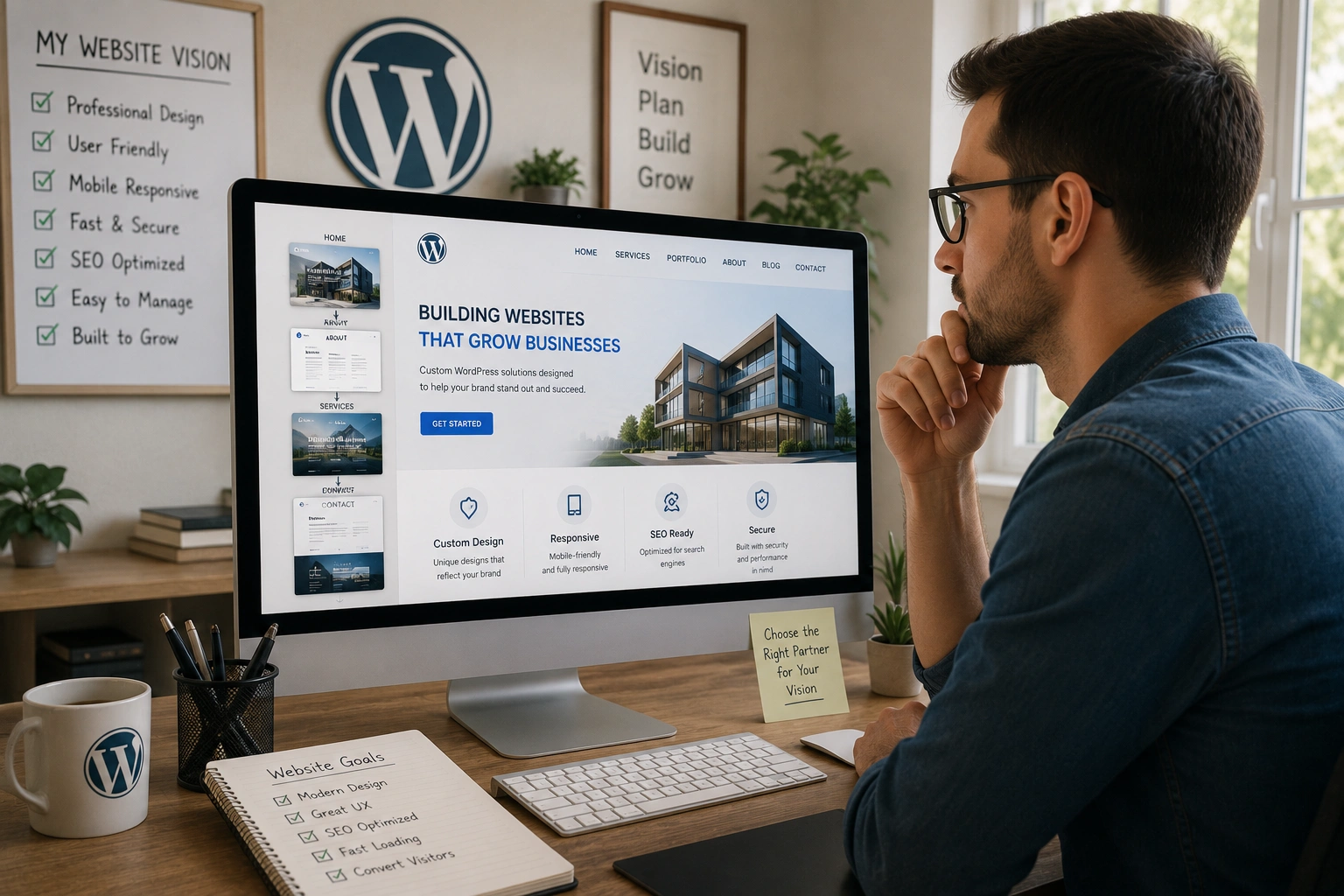 Choosing the right WordPress developer for your custom website vision