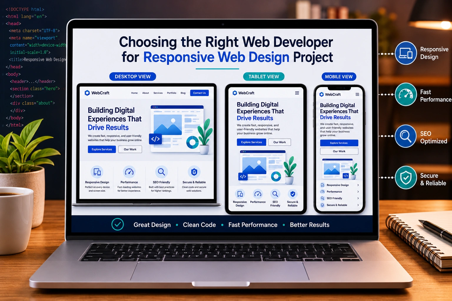 Choosing the right web developer for responsive web design project
