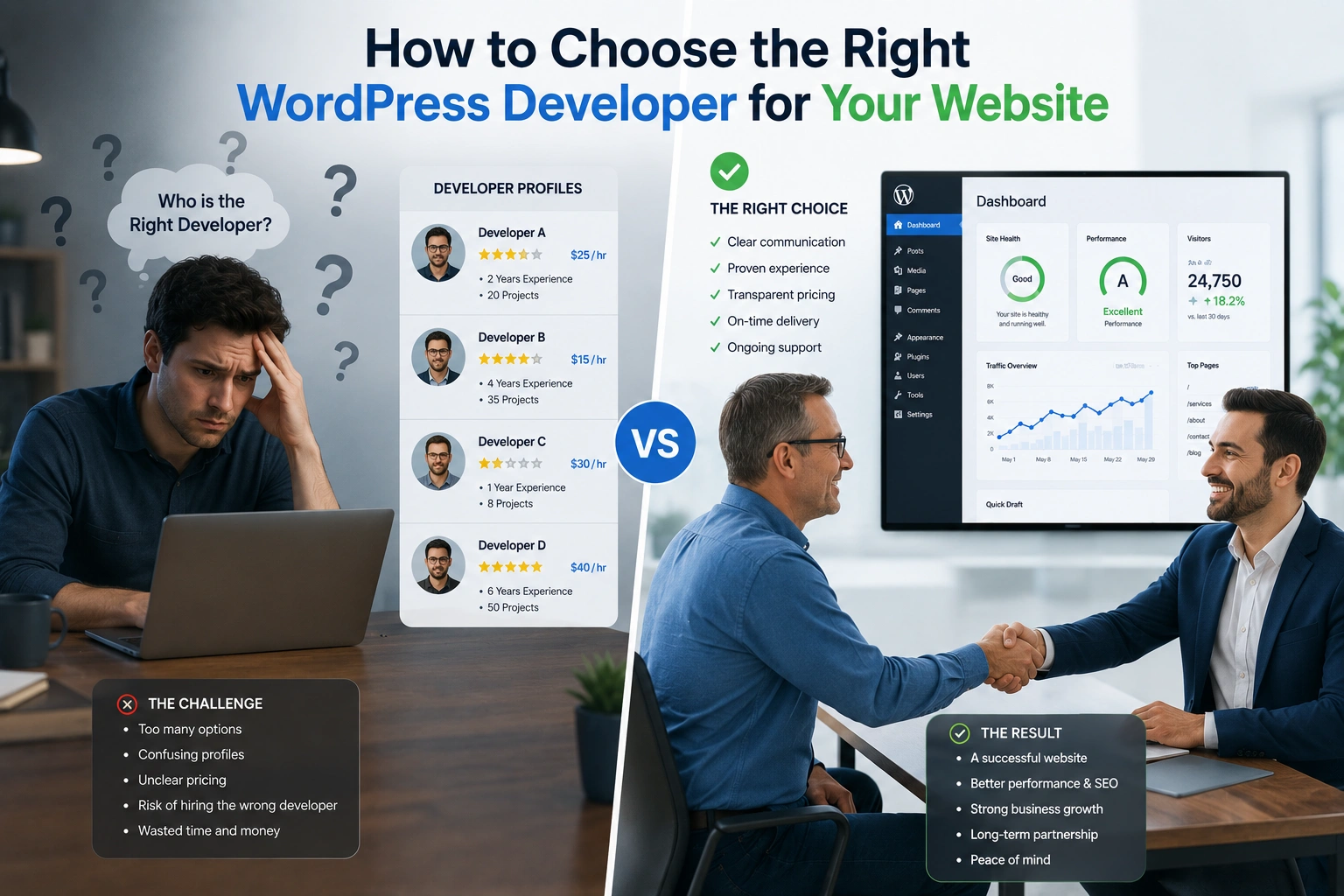 How to choose the right WordPress developer for your website