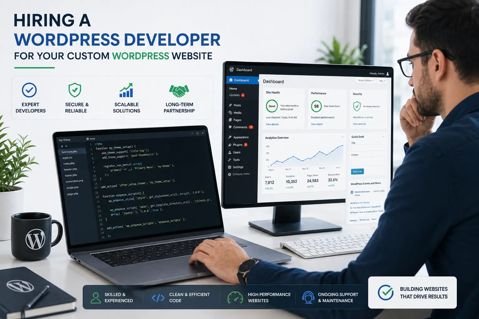Hiring a WordPress developer for your custom WordPress website