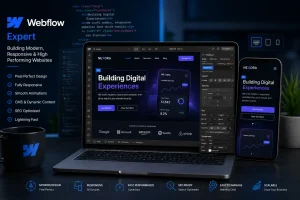Webflow expert building a modern responsive website design