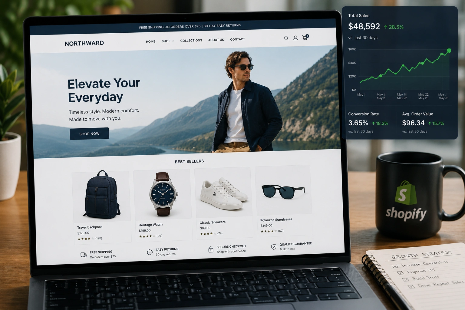 Shopify Expert optimizing a high-converting store design for better sales